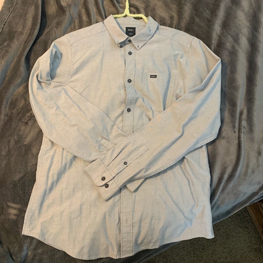 New RVCA Men's Button Down - Picture 2 of 4